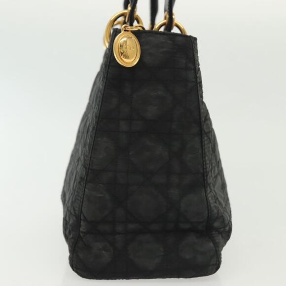 DIOR Canage Hand Bag Nylon Black Gold - Picture 5 of 12